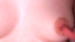 Amateur Masturbation Nipple Play of Modest Teen