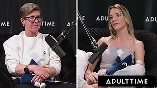Busty Lesbians Octavia Red & Kenna James Caught Eating Pussy On Podcast Set! Full