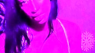 Blonde tight pussy babe solo toy fun in glamour masturbation