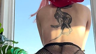 Blonde emo amateur solo masturbation