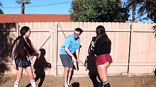 HardBallbusting - School Nerd Wedgie Throw In Dirt