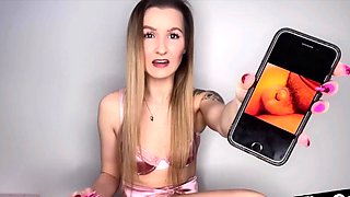 SPH long nails femdom laught off