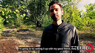 AMY DOUXXX: HAPPY CAMPER! I FUCKED her shaved pussy in the FOREST - Hitzefrei