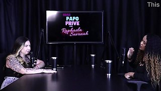 Slutty brunette plays stripper after talking about the demands of doing a live show, and took part in an orgy - Charlottye (WATCH ON: SHEER/RED)