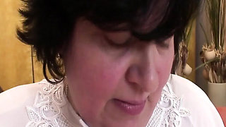 BBW Granny Rough Fuck and Deep Throat Blowjob