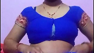 Indian Sexy Gunjan Bhabhi Masturbation Her Pink Hairy Pussy and Massage Her Sexy Tits