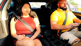 Street slut Alaska Rod fucking in the car