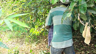 Lucky Farmer Caught This Two Fuck in His Farm and Decided to Fuck the Black Girl Too for Compensation