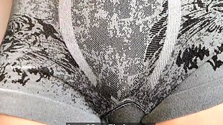 Big-Ass Blonde MILF Shows Off Her Cameltoe
