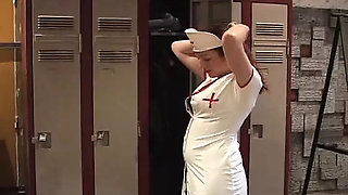 Stunning French nurse enjoys hot anal fuck