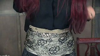 Ariel Blue punishment for a bad mouth sales