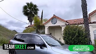 Stepparent makes anal-loving daughter-in-law groan out with pleasure and has her cumming hard