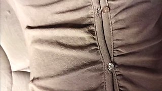 Seduce Hairy Masseur Clit with Cock Tip