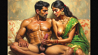 Indian bangalore aunty enjoying her pussy been licked till orgasm by her husband