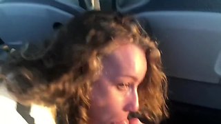 Public blowjob in the bus with my 18 years old girlfriend and cumswallowing