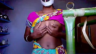 Sexy Bhabhi With Mask Naked Pressing Her Tits - Indian Hidden Cams