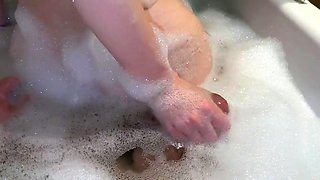 Big Cock Blowjob and Cumshot on Tits in the Shower