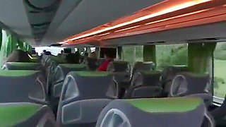 Step brother fuck Step sister on Bus on Pussy fucking
