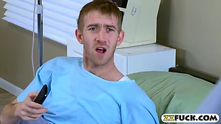 Patient Fucks His Big Tits Mature Doctor On Hopital Bed