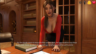 Step girlfriend trying to impress boss for fuck