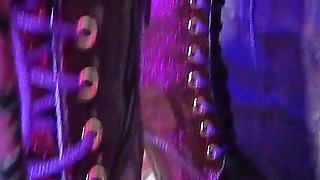 Dominatix Eva Latex Femdom Fetish Purple Rubber Big Ass MILF BDSM Solo Fuck Machine Hot High Heels
