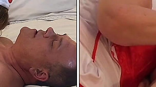 Granny Nurse Gives Great Blowjob Therapy