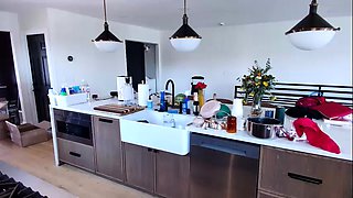 Amateur striptease and Solo masturbation