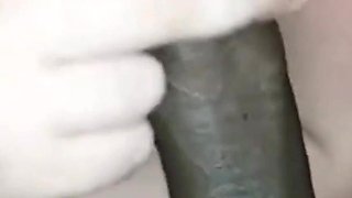 Licking Sucking His Big Black Cock Back of My Car