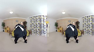 Chloe Toy - Cute Blonde As A French Maid Stripping