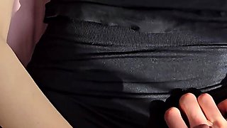 Super Hot Handjob and Cumshot on My New Black Shorts!