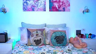 Roxy Deville masturbating her ass with a glass toy