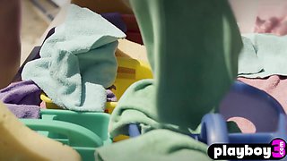 Arousing ebony babe and cougar posed by the car