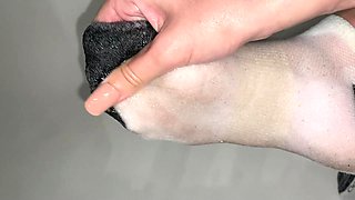 Foot Oil Massage in Ankle Socks