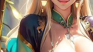 Beautiful girls in forest  (Ai models)