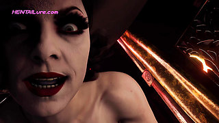 Lady Dimitrescu rides the last villager's cock hard, moaning deeply while her tits bounce wildly - 4K ULTRA HD Animation