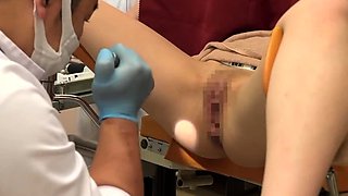 Pervert At Gyno Clinic! Young Wife Is Creampied During