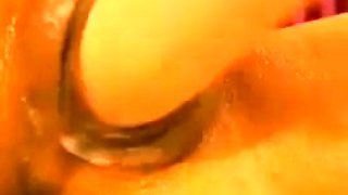 Amazing Babe fucks her juicy pussy with dildo