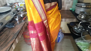 Tamil house wife Kitchen romance