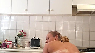 I Had Soo Much Fun Making This Video! I'm Nude on My Kitchen Table and I Covered My Body in Whipped Cream, and Slowly Rub It All