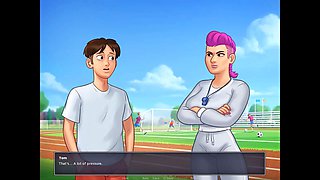 Hilarious school antics in summertime saga with dirty games