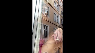 Smoking in Window Na Selfie with Katrina