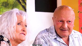 MATURE4K. Old man cant satisfy wife so she makes move