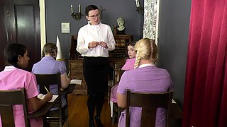 Femdom group spanking