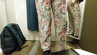 Hot amateur wife tries on clothes in the fitting room. Sexy Latina hairy pussy, big tits, big ass, big nipples.