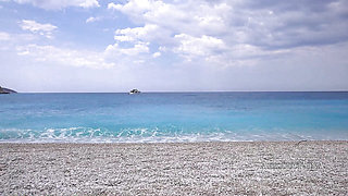 Mona Blue on the Beach