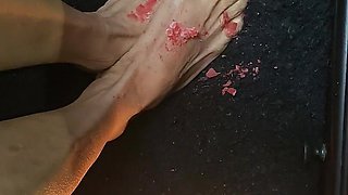 Candle Light on Tiny Feet with Sexy Toes