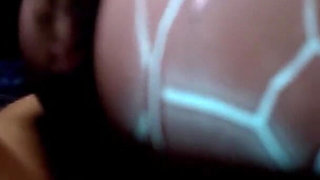 Fucking a Hot Blue Sex Bot in the Bus in POV