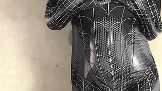 Sexy Girl Cosplay Black Spiderman Costum Get Fuck And Creampie