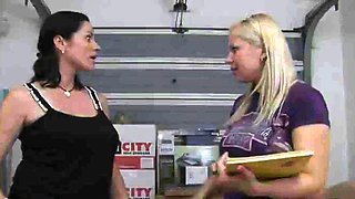 Femdoms analsmashing colleague with toys