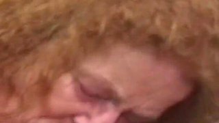 Horrid Granny Red Head Ugly Cunt Fucked by Cock N Lezbo Body Builder Dildo Bitch!